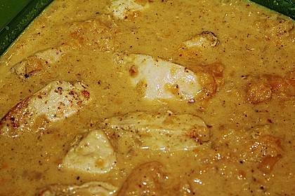 H&auml;hnchenbrust in Aprikosen - Curry - Sauce 3