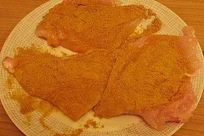 H&auml;hnchenbrust in Aprikosen - Curry - Sauce 4