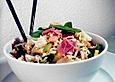 Gebratener Reis mit marinierten Prawns