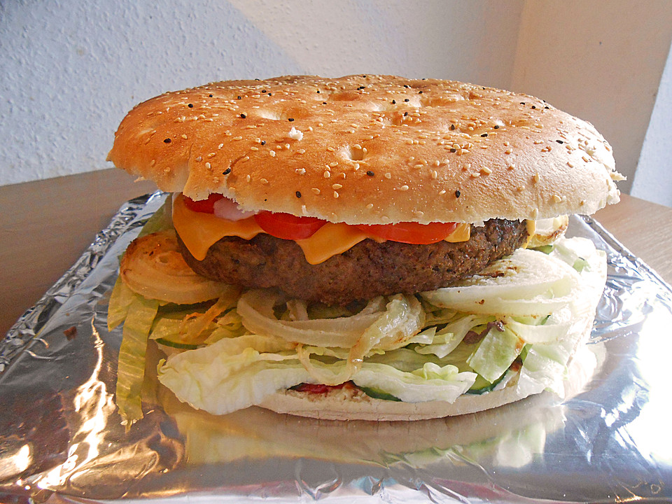 Riesen - Hamburger (Rezept mit Bild) von Sivi | Chefkoch.de