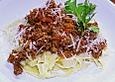 Gem&uuml;se - Bolognese - Spaghetti - Sauce
