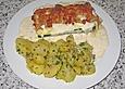 Gef&uuml;llte Zucchini in Sahnesauce