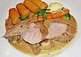 Schweinemedaillons in Wei&szlig;weinso&szlig;e