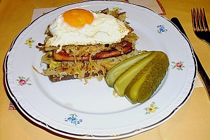 Strammer Max mit Leberk&auml;se
