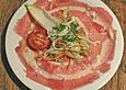 Thunfischcarpaccio mit Oliven&ouml;l - Limettensauce und Parmesancreme
