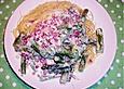 Nudeln mit gr&uuml;nem Spargel und Ziegenk&auml;sesauce