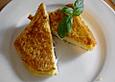 Gebackenes Mozzarellasandwich