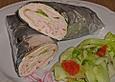 Wraps mit Preiselbeerfrischk&auml;se und ger&auml;ucherter Putenbrust