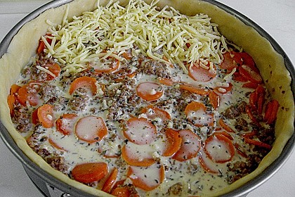 M&ouml;hren - Hackfleisch - Kuchen 1