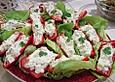 Paprikaschiffchen mit K&auml;se