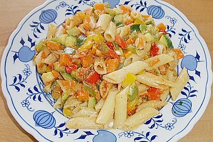Bunte Gemüse - Nudel - Pfanne 6