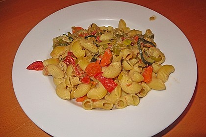 Bunte Gemüse - Nudel - Pfanne 2