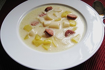 Spargel-Suppentopf mit Mettwurst 7