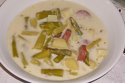 Spargel-Suppentopf mit Mettwurst 2