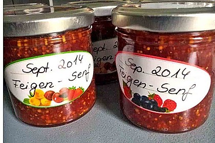 Senf mit frischen Feigen 1