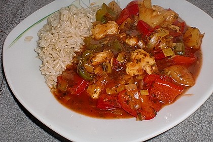 Super leichtes Hähnchen süß - sauer 1