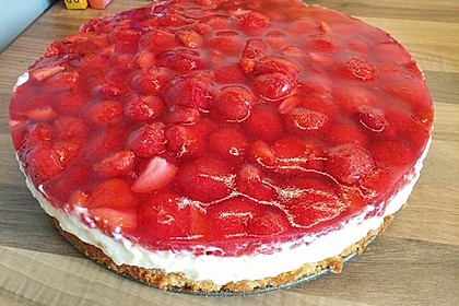 Erdbeerkuchen mit Vanillepudding 23