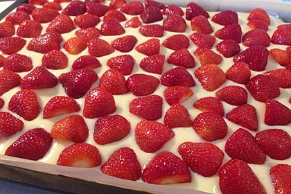Erdbeerkuchen mit Vanillepudding 20