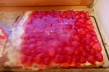 Erdbeerkuchen mit Vanillepudding 42
