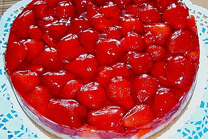 Erdbeerkuchen mit Vanillepudding 16