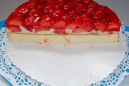 Erdbeerkuchen mit Vanillepudding 26