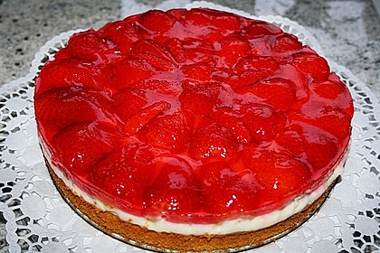 Erdbeerkuchen mit Vanillepudding 5