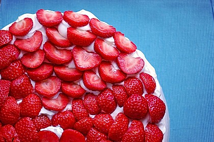 Erdbeerkuchen mit Vanillepudding 6