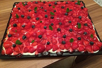Erdbeerkuchen mit Vanillepudding 28