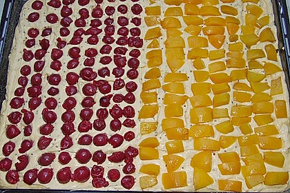 Kirsch - Eierlikör - Blechkuchen mit Schmand - Sahne 73