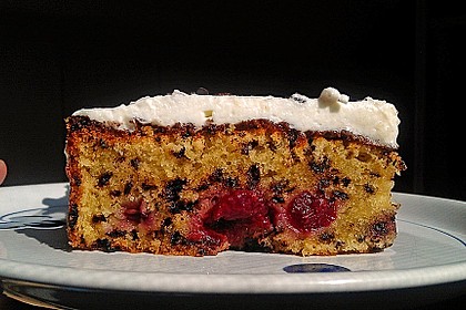 Kirsch - Eierlikör - Blechkuchen mit Schmand - Sahne 11