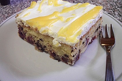 Kirsch - Eierlikör - Blechkuchen mit Schmand - Sahne 32