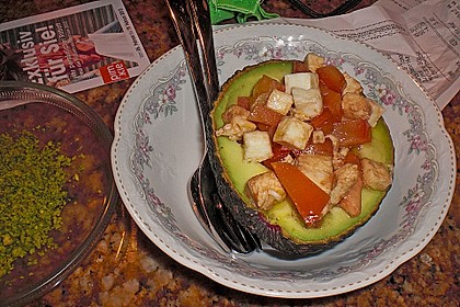Gef&uuml;llte Avocado mit Oliven&ouml;l 15