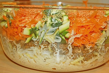 Hackfleisch - Gem&uuml;se - Auflauf mit Reis 1