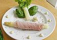 Eingewickelter Spargel