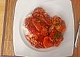 H&auml;hnchenbrust mit Pilzen, Tomaten, in Wei&szlig;wein ged&uuml;nstet