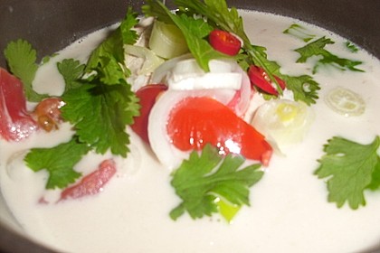 Tom Kha Gai - die berühmte Hühnersuppe mit Kokosmilch und Galgant 43