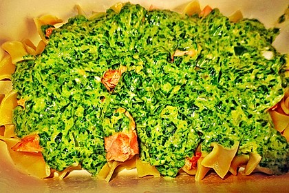 Lachs - Spinat - Nudeln 2