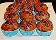 Low Fat Bananenmuffins mit  Nutellakern