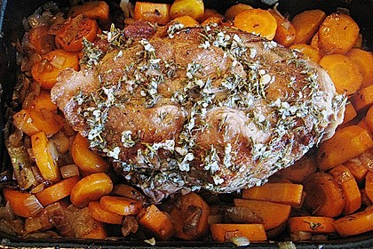 Schweinebraten mit Möhrengemüse 5