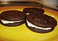 Selbst gemachte Cookies im Oreo - Style
