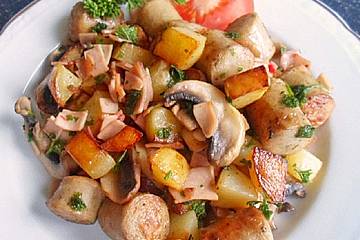 Bratkartoffel - Pilz - Pfanne