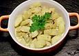 Schmorgurke in Currysauce