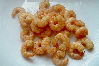 Asiatische Gambas / Prawns / Shrimps auf die leichte Art