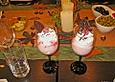 Sahne - Schmand - Dessert mit Himbeeren