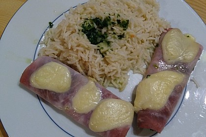 Überbackene Schinkenröllchen 9