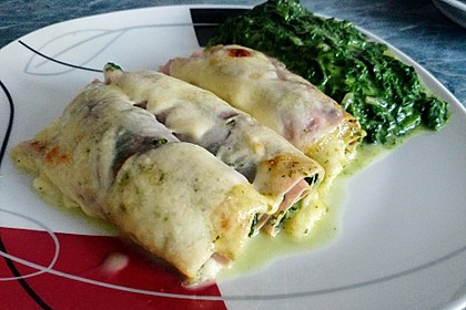 Überbackene Schinkenröllchen 8