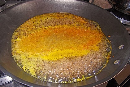 Spaghetti mit Orangensauce 3