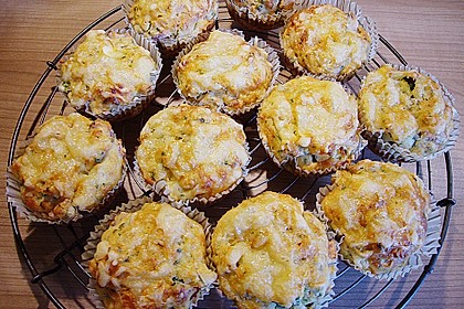 Kr&auml;uter - Knoblauch - Zucchini - Muffins