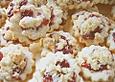 Pl&auml;tzchen mit Preiselbeeren und Kokosstreusel