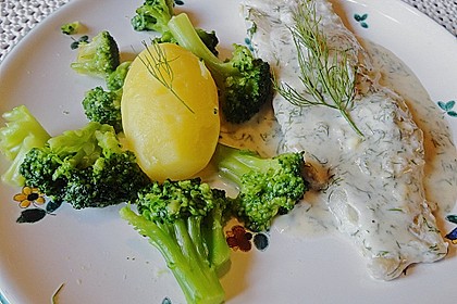 Seelachsfilet in Dillsauce 1